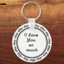 Search for i love you key rings Black and white