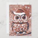 Search for cute owl christmas cards Snow
