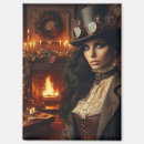 Search for lady in red magnets Vintage