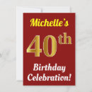 Search for celebration 40th birthday invitations Simple