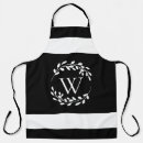 Search for monograms for weddings aprons Chic