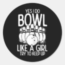 Search for night club stickers Bowling women