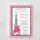 Search for paris baby girl shower invitations Pink