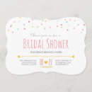 Search for confetti bridal shower invitations Festive