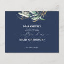 Search for navy blue bridesmaid cards Maid of honour