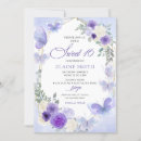 Search for lilac sweet 16 invitations Butterflies