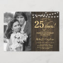 Search for 25th anniversary invitations Gold