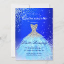 Search for light blue quinceanera invitations Silver