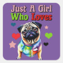 Search for pug face stickers Puppy