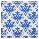 Search for navy blue and white pattern fabric Floral