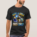Search for blue and gold tshirts Music