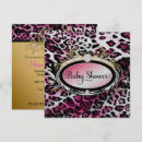Search for pink leopard baby shower invitations Trendy
