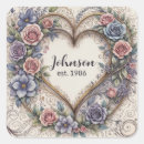 Search for vintage rose wedding stickers Romance