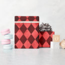 Search for skulls wrapping paper Red