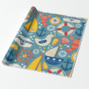 Search for compass gift wrap Sailboat