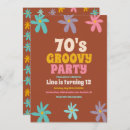 Search for retro groovy invitations Flower