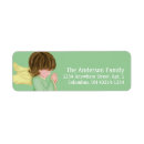 Search for little girl return address labels Angel