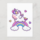 Search for cute rainbow unicorn postcards Magical