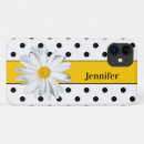 Search for white daisies iphone cases Black and white