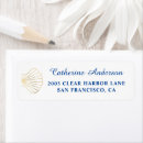 Search for nautical address stickers Seashell