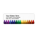Search for crayon return address labels Kindergarten