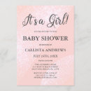 Search for geometric baby girl shower invitations Typography