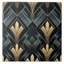 Search for blue art deco tiles Blue and gold