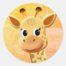 Search for cute baby giraffe stickers Smiling