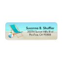 Search for beach chair return address labels Cute