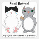 Search for grey tabby cat stickers Cartoon