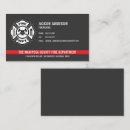 Search for fire department business cards Firefighter