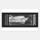 Search for bombs stickers Warning