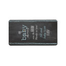 Search for rustic chalkboard return address labels Black and white