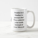 Search for funny profession mugs Dentist
