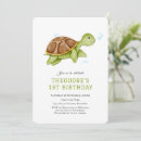 Search for sea turtle 1st birthday invitations Kids