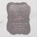 Search for faux rose gold confetti invitations Pixdezines