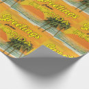 Search for beach scene wrapping paper Retro
