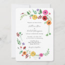 Search for bright floral wedding invitations Vintage