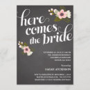 Search for chalk board bridal shower invitations Floral