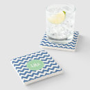 Search for green and white patterns coasters Zigzag