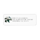 Search for blue bear return address labels Rustic
