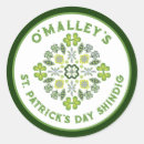 Search for irish name stickers Four leaf clover