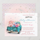 Search for vintage car baby shower invitations Unique