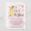 Search for over the moon invitations Pink
