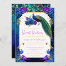 Search for peacock sweet 16 invitations Elegant