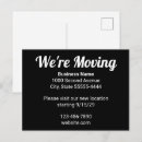Search for new business address postcards Black and white