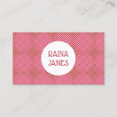 Search for polka dot business cards red