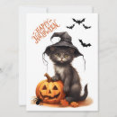 Search for spiders halloween cards Black cat