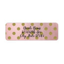 Search for polka dot wedding return address labels Glitter