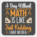 Search for mathematics lover stickers Funny